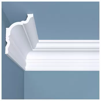 плинтус потолочный BELLO-DECO К 10 100х70х2000мм полимер(xps) белый, арт. 00-00004642