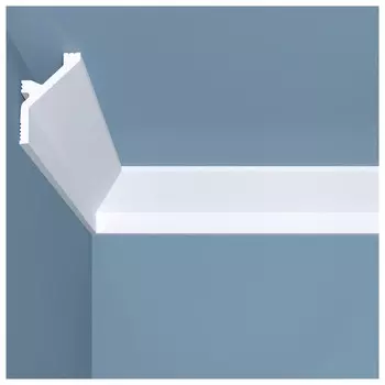 плинтус потолочный BELLO-DECO К 12 60х40х2000мм полимер(xps) белый, арт. 00-00104335