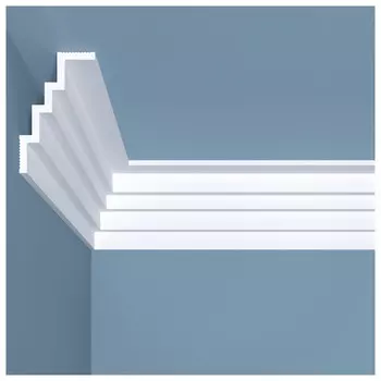 плинтус потолочный BELLO-DECO К 17 80х50х2000мм полимер(xps) белый, арт. 00-00106135