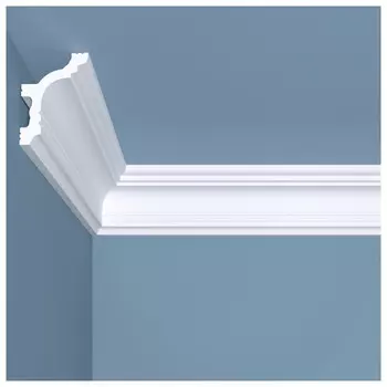 плинтус потолочный BELLO-DECO К 1 60х45х2000мм полимер(xps) белый, арт. 00-00004641