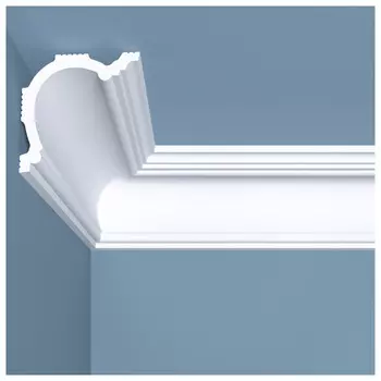 плинтус потолочный BELLO-DECO К 1 80х80х2000мм полимер(xps) белый, арт. 00-00004633