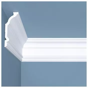 плинтус потолочный BELLO-DECO К 3 100х40х2000мм полимер(xps) белый, арт. 00-00004635