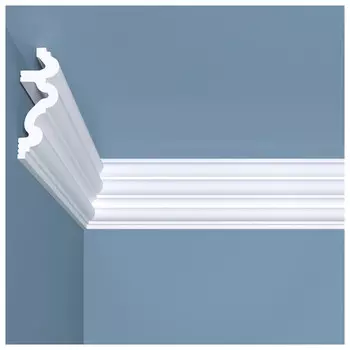 плинтус потолочный BELLO-DECO К 6 80х30х2000мм полимер(xps) белый, арт. 00-00004638