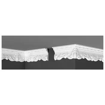 плинтус потолочный ДЕ-БАГЕТ ДП 09/100 37х93х2000мм полистирол, арт.00-00001070