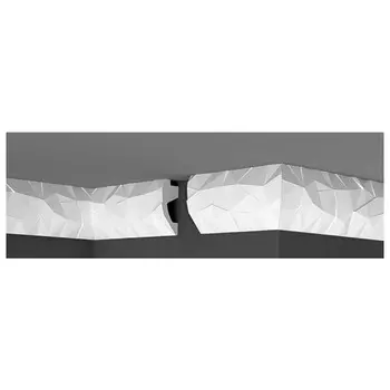 плинтус потолочный ДЕ-БАГЕТ ДП 19/120 39х113х2000мм полистирол, арт.00-00001077