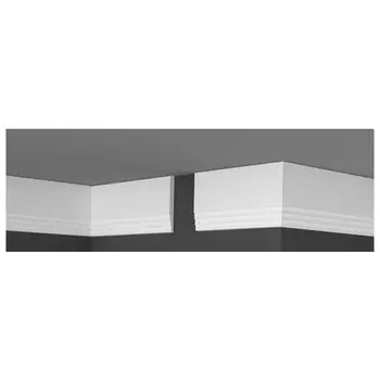 плинтус потолочный ДЕ-БАГЕТ П 12 12х120х2000мм полистирол, арт.00000003421