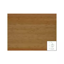 плинтус ПВХ ИДЕАЛ Комфорт 55х2500мм Бук 231