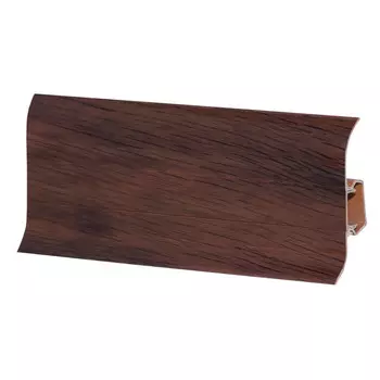 плинтус ПВХ LIDER 2500х62х23мм глянец дуб тёмно-коричневый