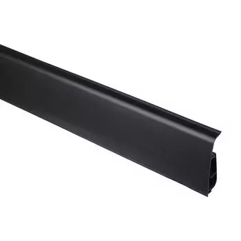 плинтус ПВХ SALAG 2500x72x22мм Чёрный гладкий 15