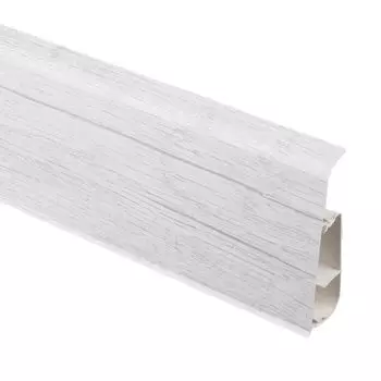 плинтус ПВХ SALAG 2500x72x22мм Жемчужный тик I2