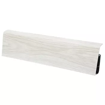 плинтус ПВХ SALAG Lima 2500х72х22мм Белый гумпи G9