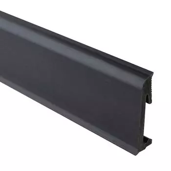 плинтус SALAG ALPHA Чёрный 2200x65мм ударопрочный ПВХ