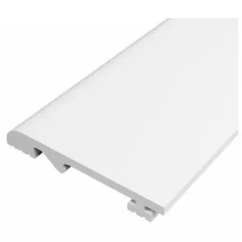 плинтус СОЛИД 1 UHD Polymer 11/100C белый 2000х100х14мм ударопрочный HDPS