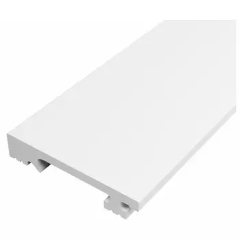плинтус СОЛИД 1 UHD Polymer 19/80C белый 2000х80х14мм ударопрочный HDPS