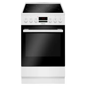 плита электрическая HANSA FCCW58223 4 конфорки 85х50x60см стеклокерамика белая