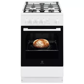 плита газовая ELECTROLUX RKG500003W 4 конфорки 85х50х60см белый