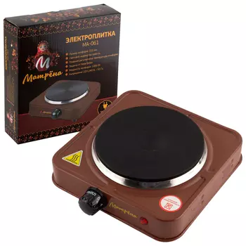 плитка электрическая МАТРЁНА МА-061 1000Вт 1конф. чугун