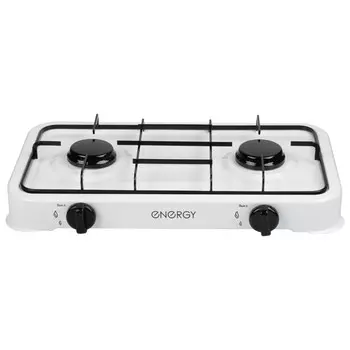 плитка газовая ENERGY EN-007 2 конфорки белая