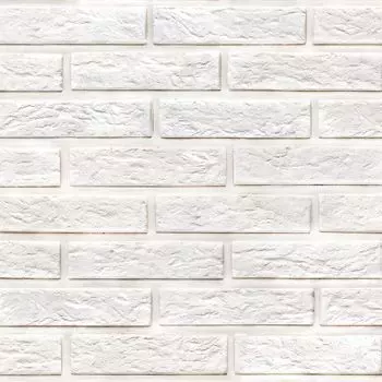 плитка гипсовая Casavaga 300 под кирпич белая 0,5 м2