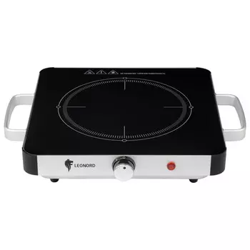 плитка инфракрасная LEONORD LE-1747 2000Вт 1 конфорка черный