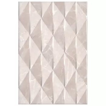 плитка настенная 20х30 БАККАРА геометрия, темно-бежевая