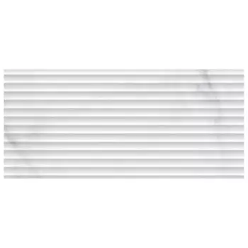 плитка настенная 20х44 Omnia рельеф белая