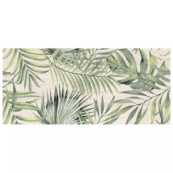 плитка настенная 20x44 BOTANICA листья, многоцветный