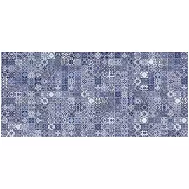 плитка настенная 20x44 HAMMAM рельеф мозаика, голубая