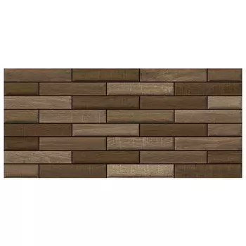 плитка настенная 23х50 Eco темно-коричневый рельеф