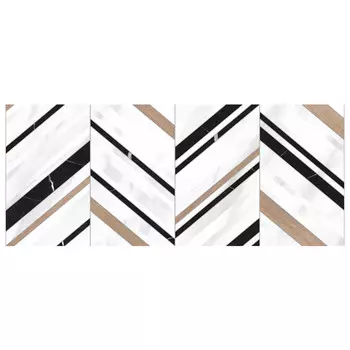 плитка настенная 25х60 MontBlanc геометрия серо-бежевая