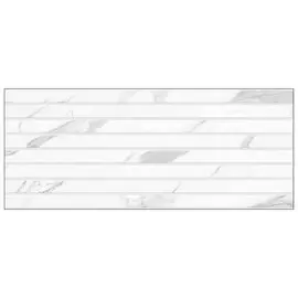 плитка настенная 25х60 Спутник белая 02