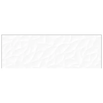 плитка настенная 25х75 Glory рельеф белая