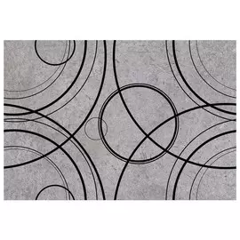 плитка настенная 27,5х40 Урбан 2Д круги серая