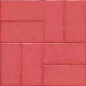 плитка тротуарная 8 кирпичей 400x400x50мм красная