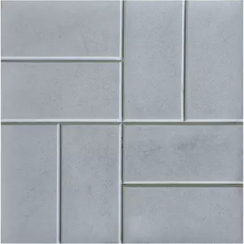 плитка тротуарная 8 кирпичей 400x400x50мм серая