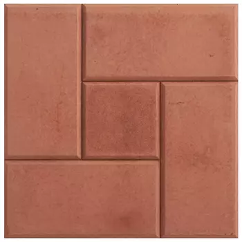 плитка тротуарная Калифорния 300х300х30мм красная