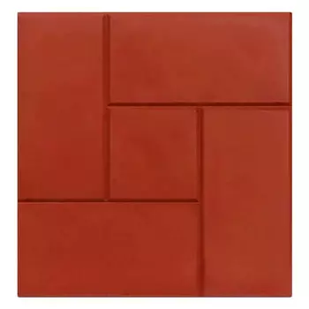 плитка тротуарная Калифорния 300x300x30мм красная