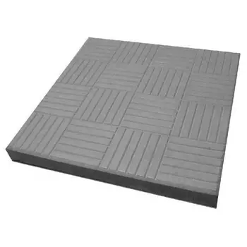 плитка тротуарная Паркет 300х300мм серая