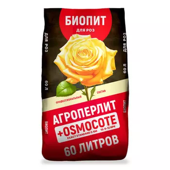почвогрунт плодородная смесь Биопит для роз 60л