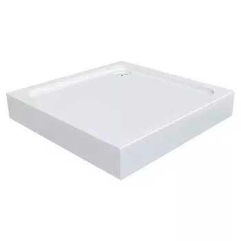поддон душевой 1MARKA Flat акрил 100х100см квадрат белый