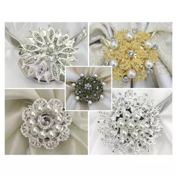 подхват для штор Ajur магнитный 6,5см в ассортименте, арт.78956