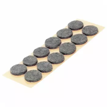 подкладка фетр 35мм круг серый 12шт