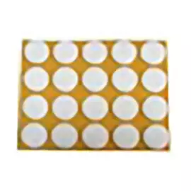 подкладка фетр самокл 22х22мм 16шт белый