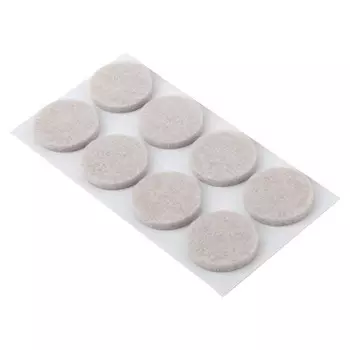 подкладка фетровая круг 48мм белая 8шт