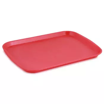 поднос АЛЬТЕРНАТИВА 48х36см прямоугольный пластик, красный