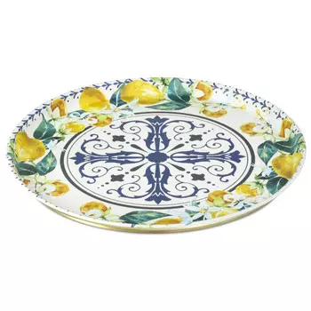 поднос FIORETTA Lemons 33см круглый жесть