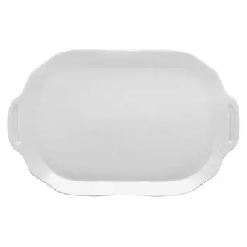 поднос THUN Bernadotte 23х15см прямоугольный с ручками фарфор
