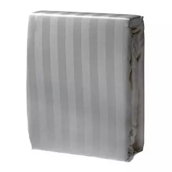 пододеяльник COTTONIKA 175х215см сатин-страйп серый, арт.Пд2,0стр.сер