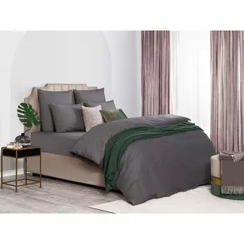 пододеяльник SLEEPIX Сакаи 145х205см перкаль темно-серый, арт.1016.01529