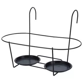 подставка для балконных кашпо d10см 40х19х28см металл